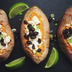 Twice-Baked Chipotle Sweet Potatoes